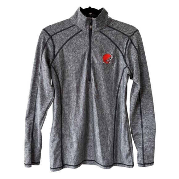 Tops - Women’s Cleveland Browns Quarter-Zip Pullover